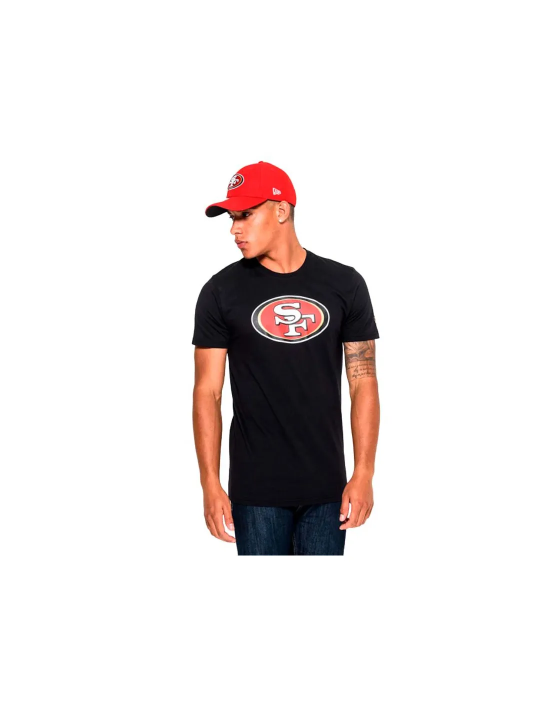Camiseta New Era regular San Francisco 49ers NFL Hombre Negro