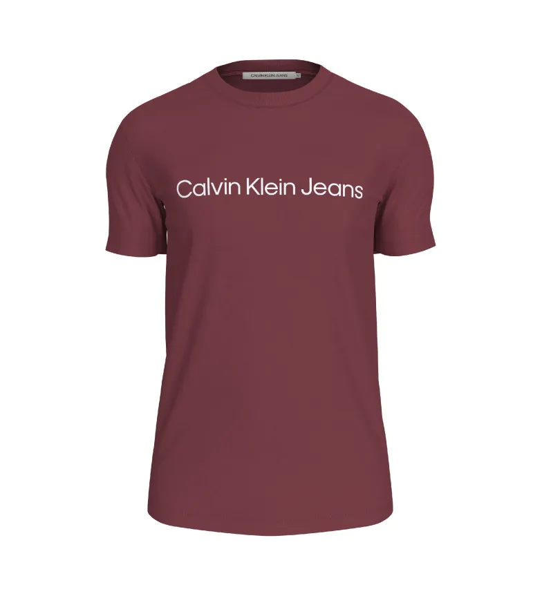 Camiseta Slim con logo lila