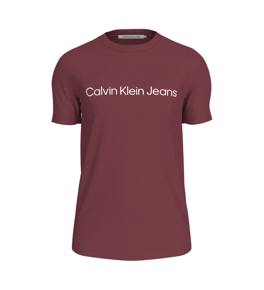 Camiseta Slim con logo lila