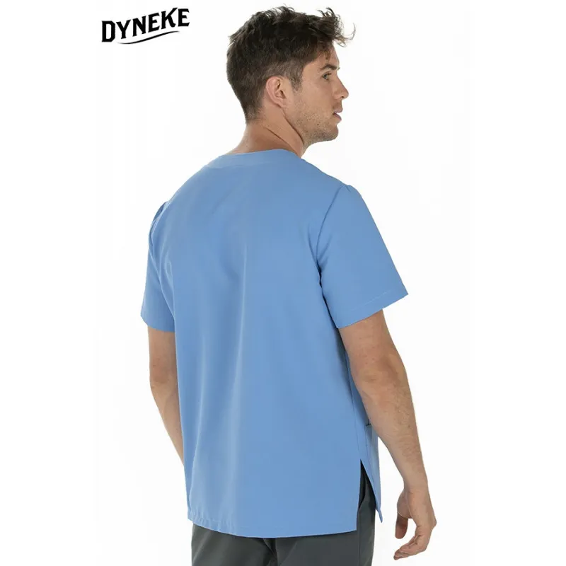 CAMISOLA PARA HOMBRE DE MICROFIBRA AZUL CON DETALLE GRIS  DYNEKE