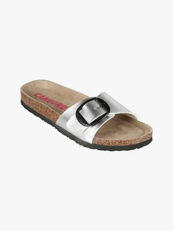 Canguro Zapatillas de mujer con hebilla.