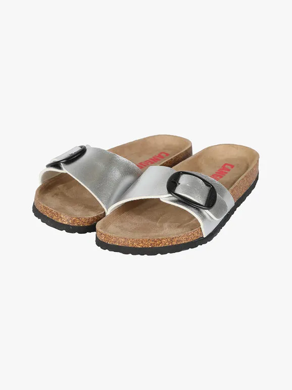 Canguro Zapatillas de mujer con hebilla.