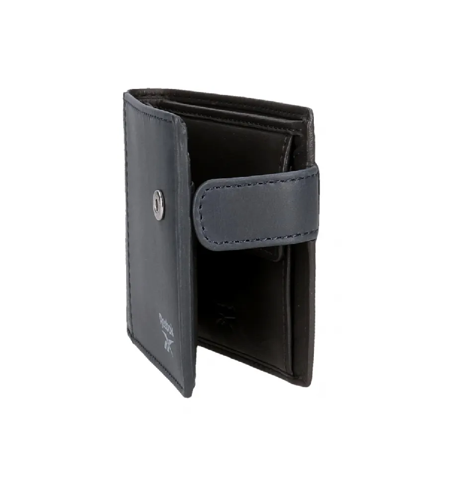 Cartera horizontal Division con cierre de click marino