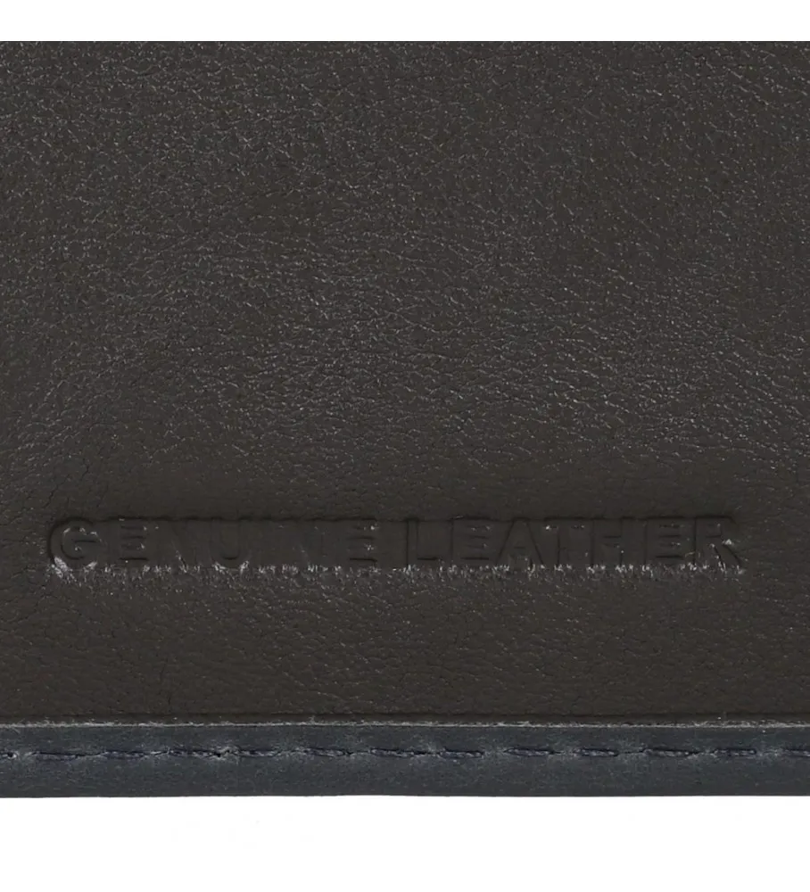 Cartera horizontal Division con cierre de click marino