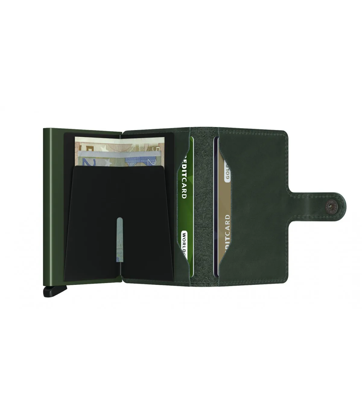 CARTERA SECRID MINIWALLET ORIGINAL GREEN  MGREEN