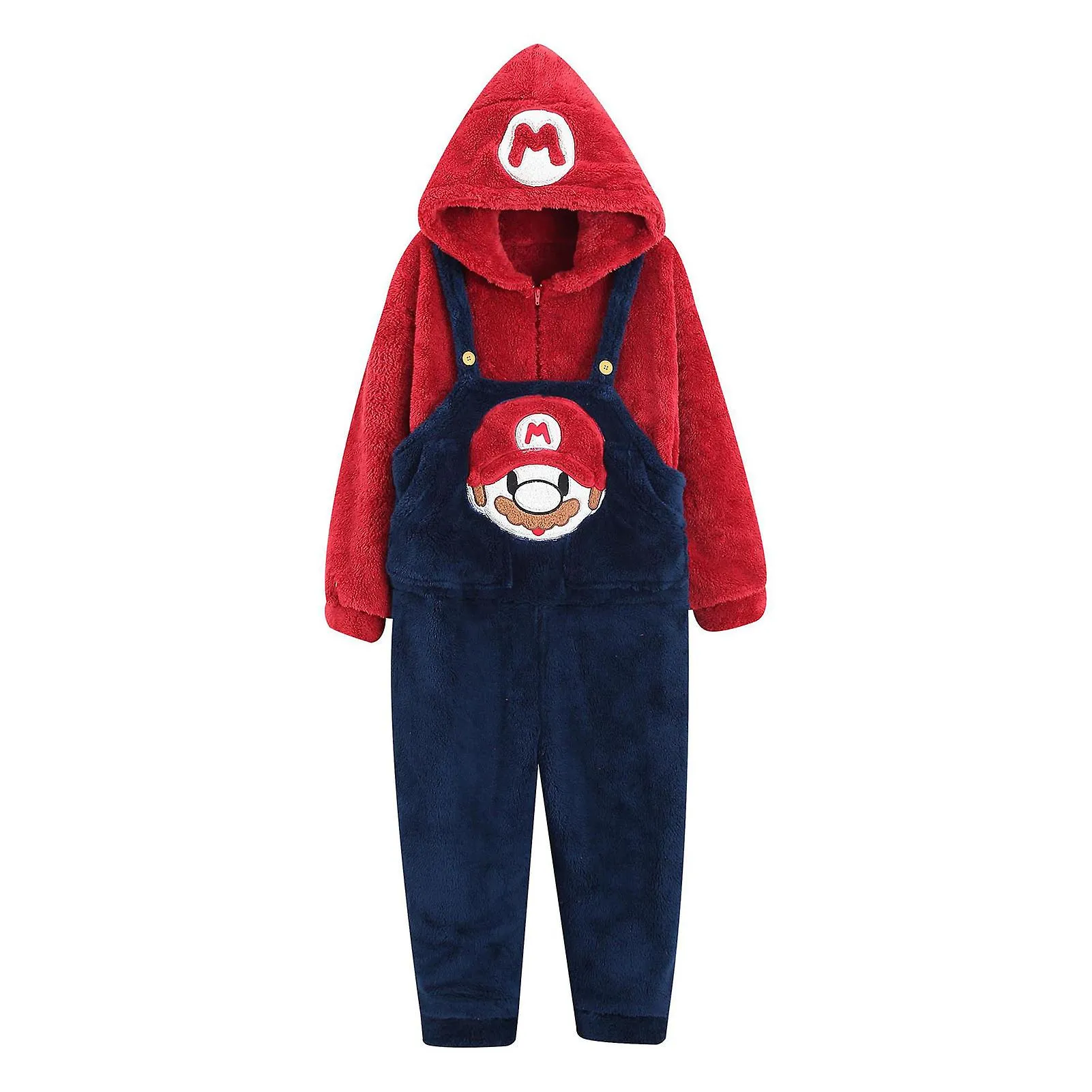 Cartoon Patterns Flannel Hoodie Cute Cartoon Design Pullover Top For Shopping