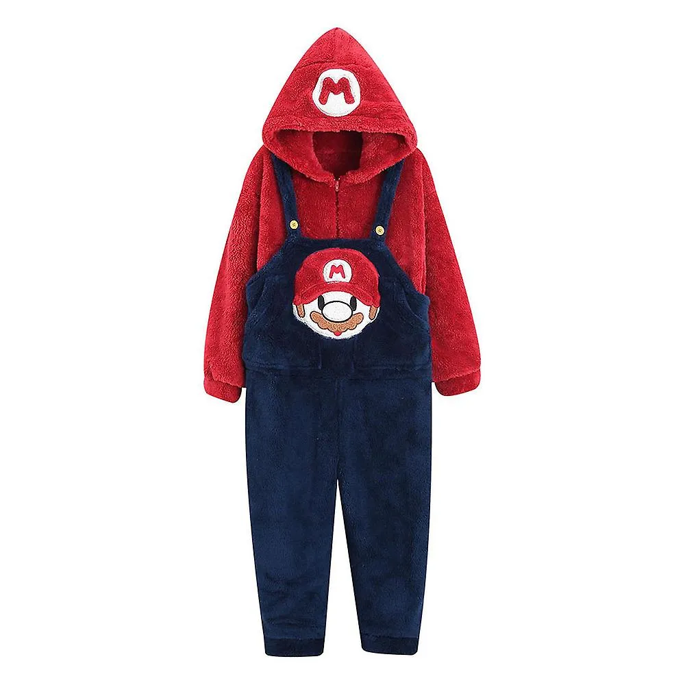 Cartoon Patterns Flannel Hoodie Cute Cartoon Design Pullover Top For Shopping