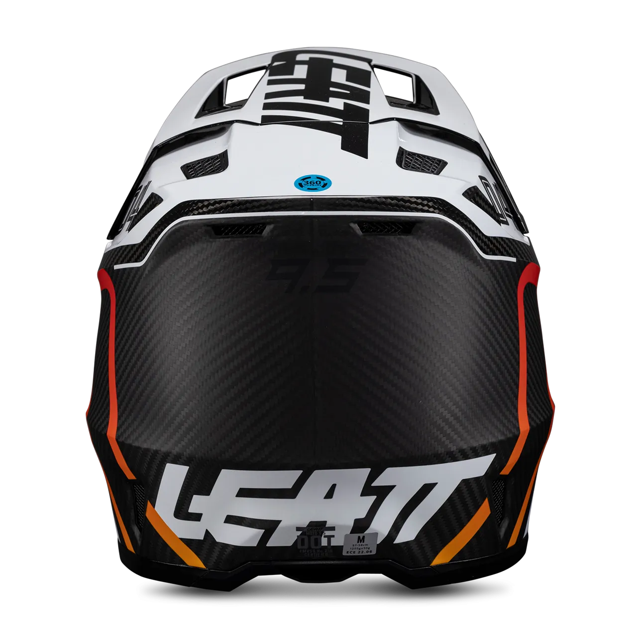 CASCO DE CROSS LEATT MOTO 9.5 CON GAFAS CARBONOBLANCO 