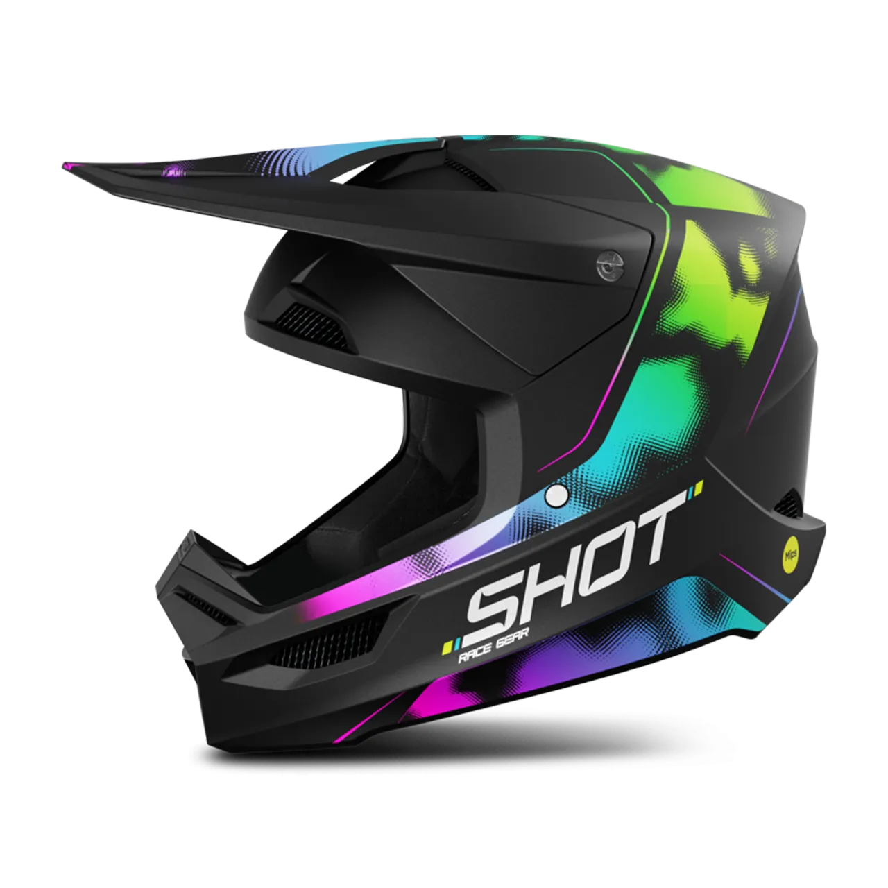 Casco de Cross Shot Race Nitro Negro Mate