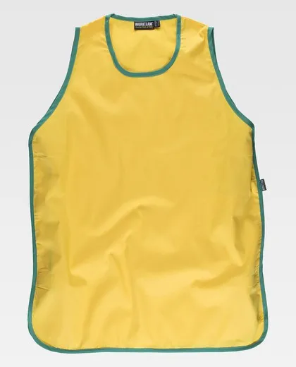 Casulla bicolor con ajustes laterales de velcro Amarillo