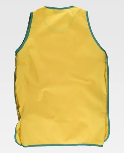 Casulla bicolor con ajustes laterales de velcro Amarillo