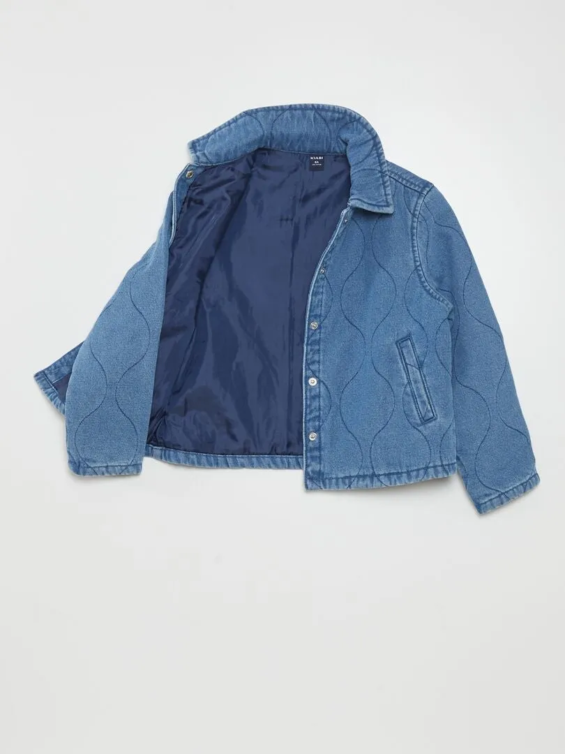 CAZADORA VAQUERA CON MOTIVO  AZUL