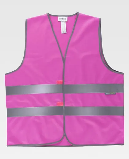 Chaleco con cierre adaptable de velcro Rosa Fucsia