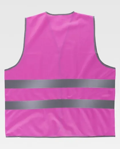 Chaleco con cierre adaptable de velcro Rosa Fucsia