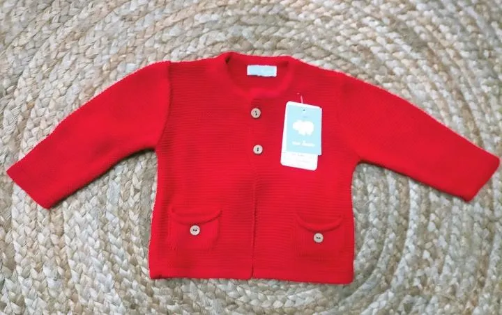 Chaqueta  bebé unisex Roja de Mac Ilusión.