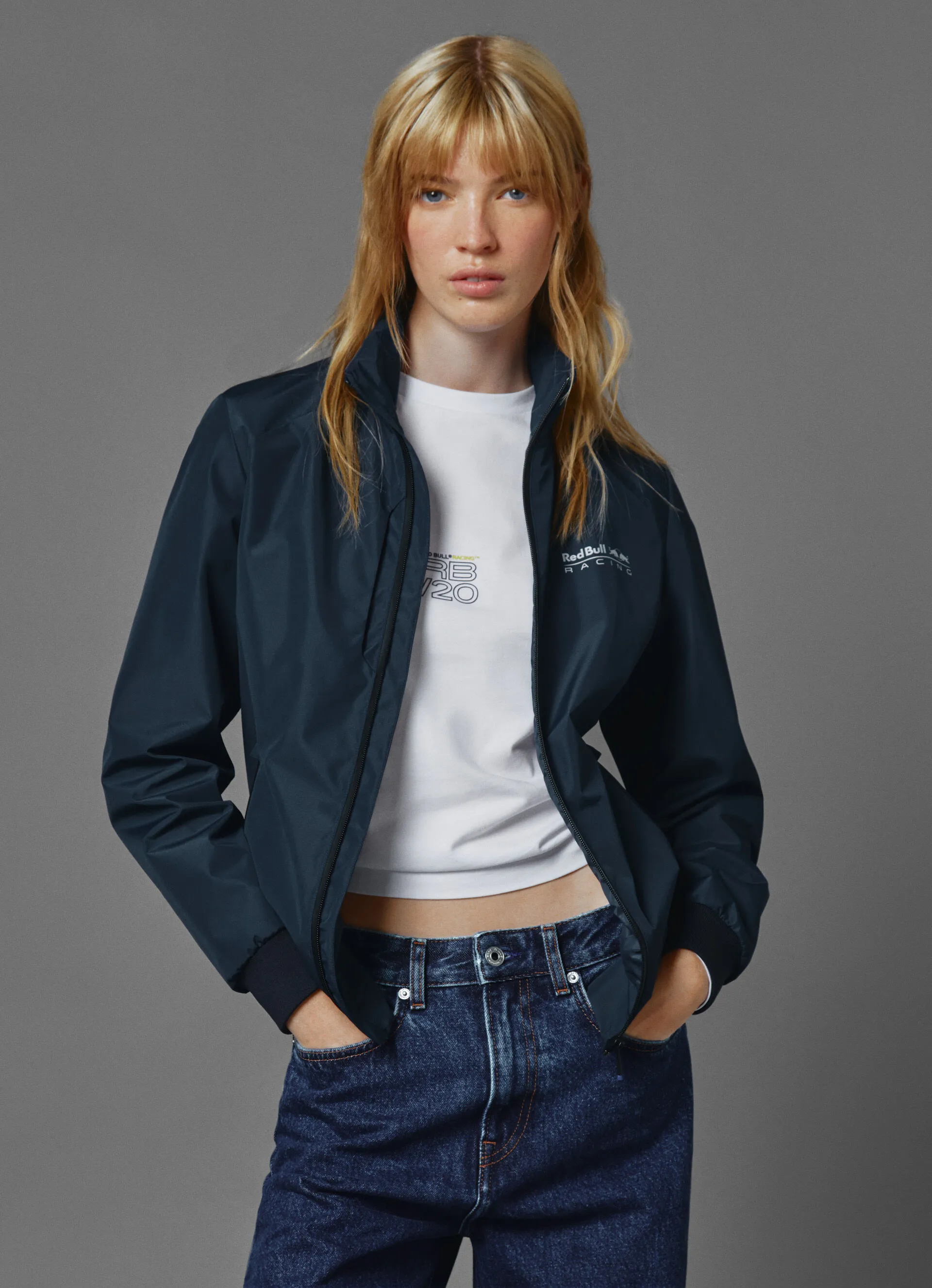 chaqueta cortavientos acolchada