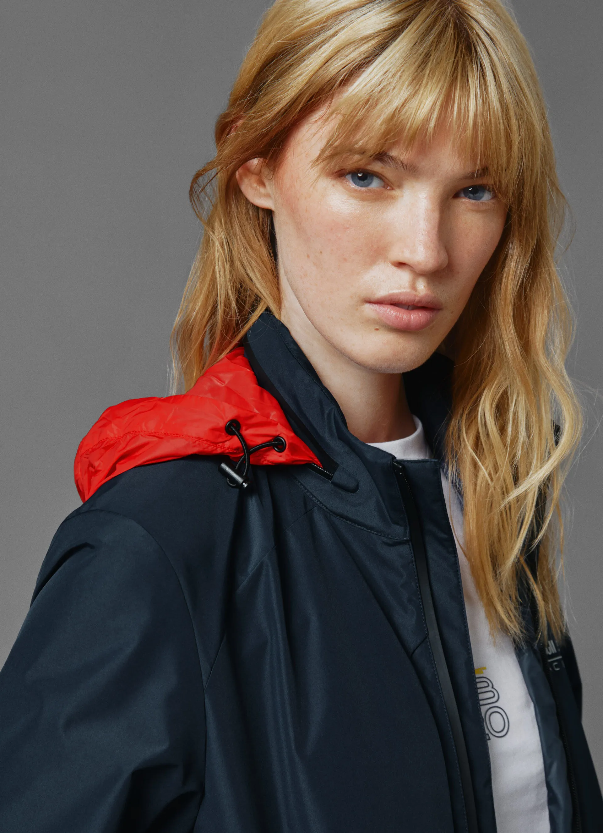 chaqueta cortavientos acolchada
