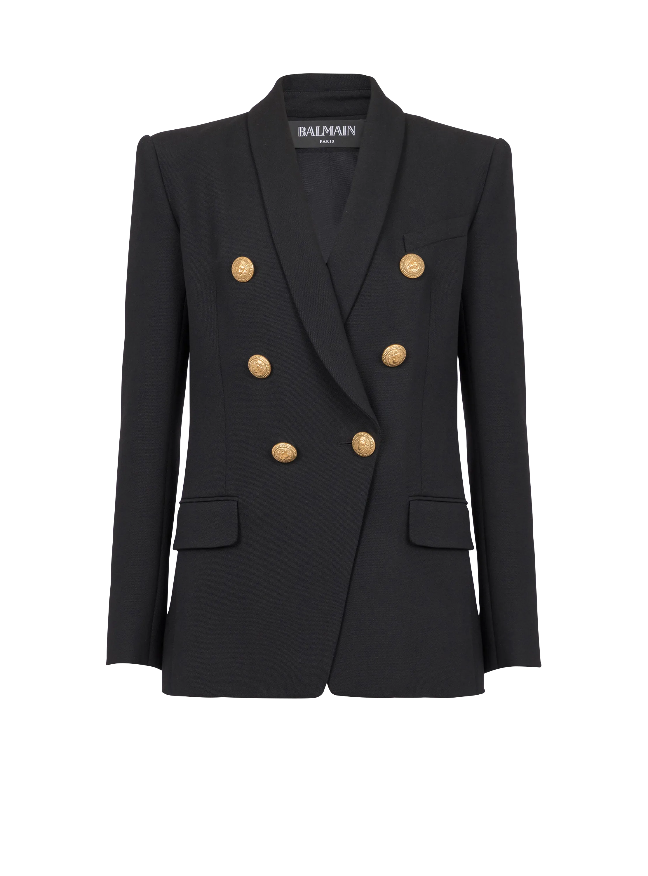 Chaqueta de lana de 6 botones