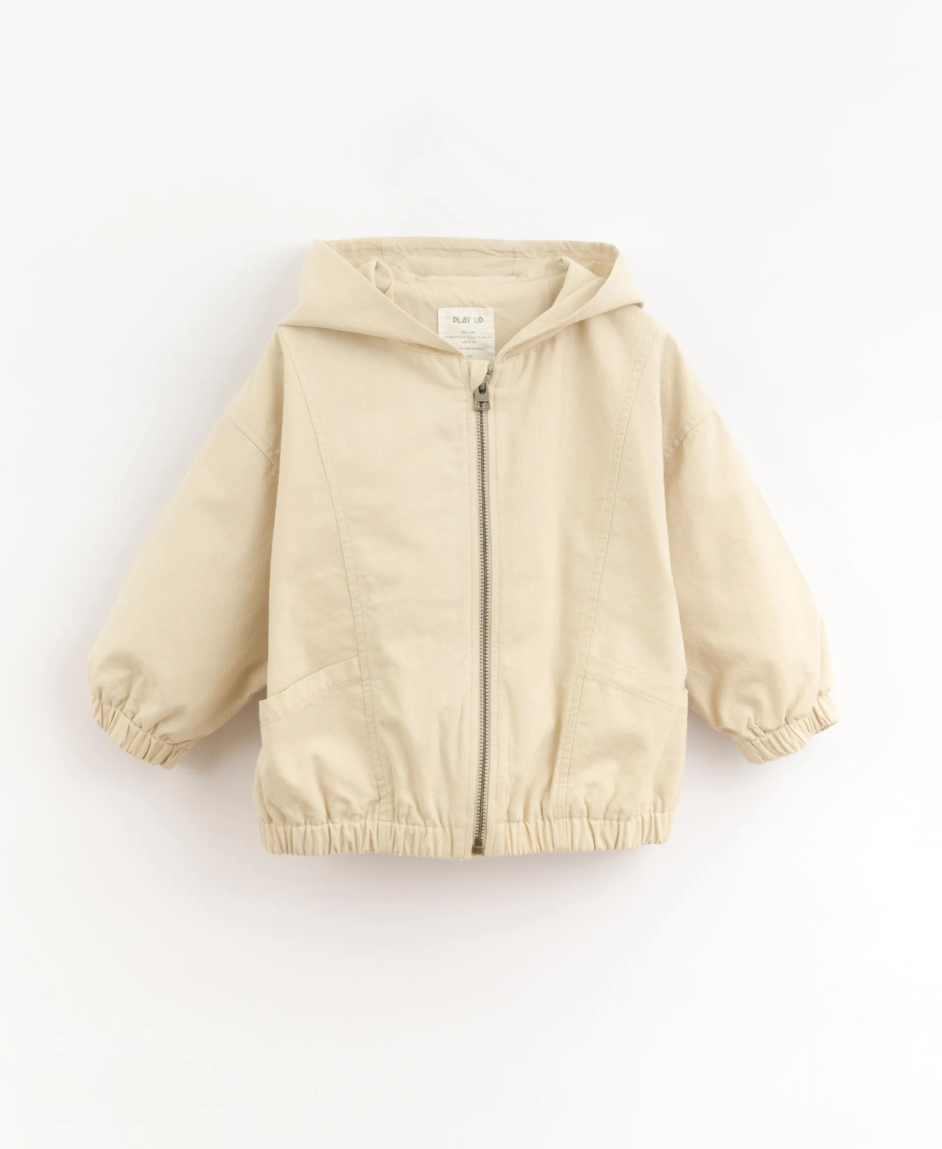 Chaqueta de sarga con cierre y capucha | Organic Care