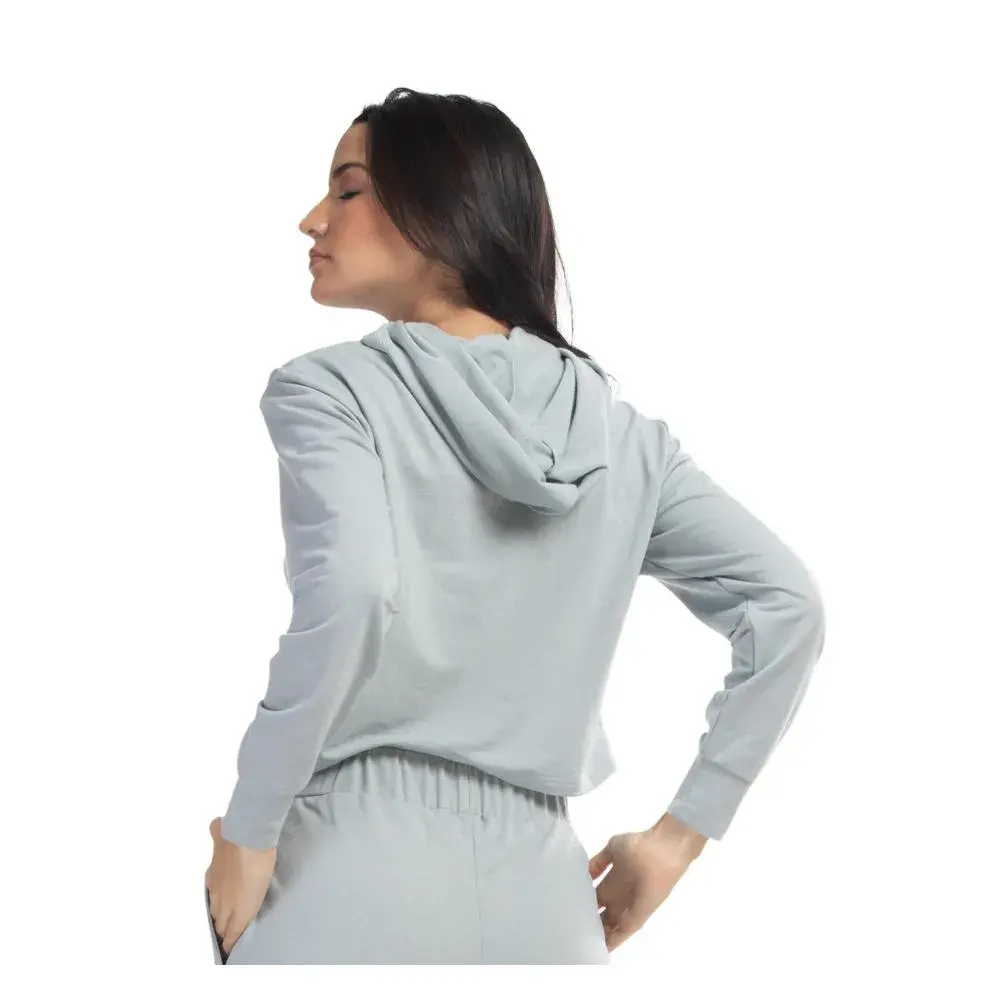Chaqueta deportiva con cierre y capucha