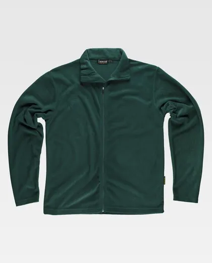 Chaqueta forro polar cierre cremallera 160gr Verde