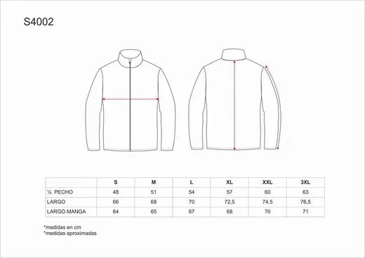 Chaqueta forro polar cierre cremallera 160gr Verde