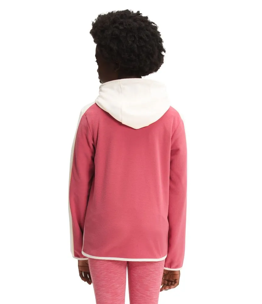 Chaqueta Glacier Full Zip Hoodie Polar Rosada Niña The North Face