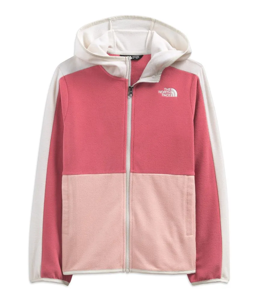 Chaqueta Glacier Full Zip Hoodie Polar Rosada Niña The North Face
