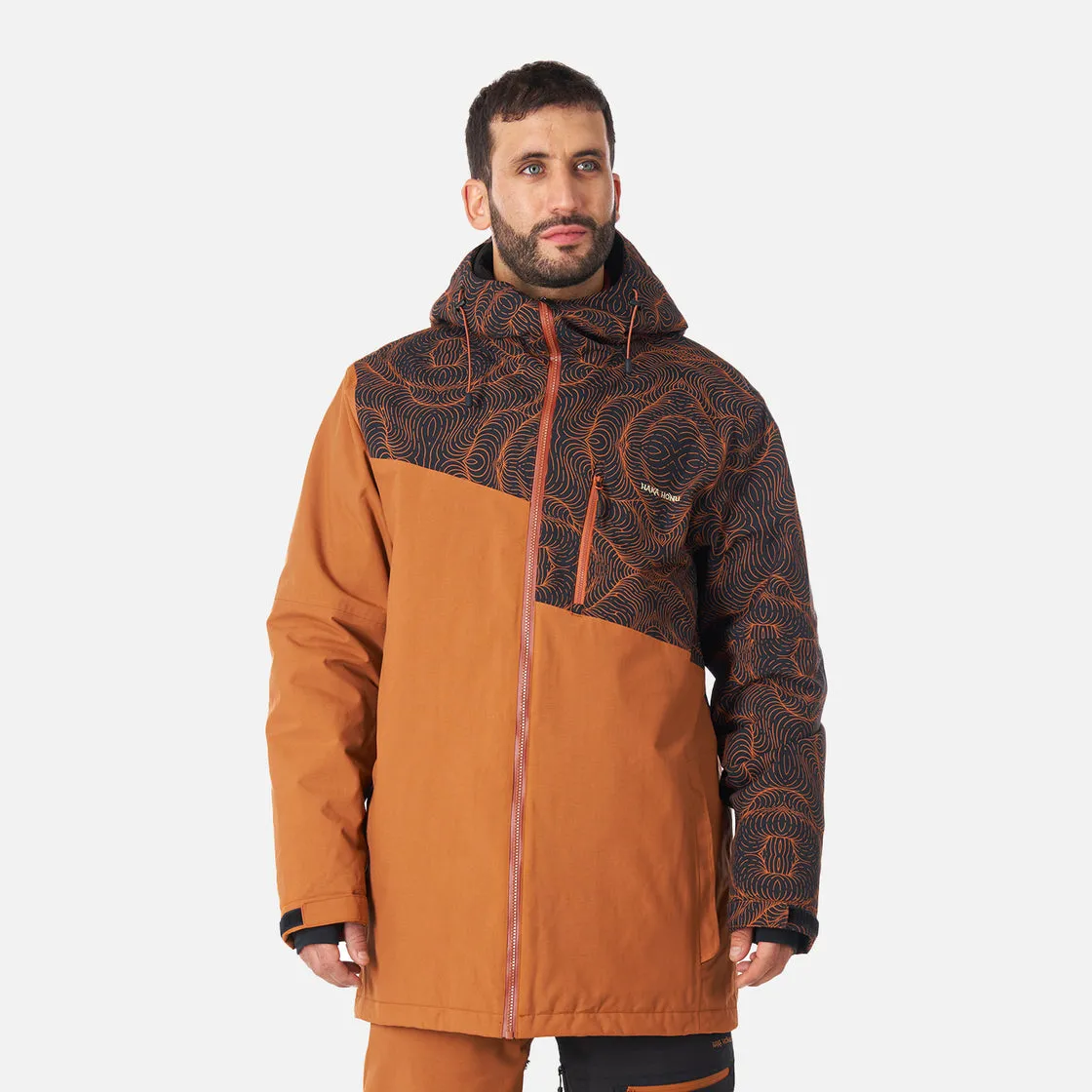 Chaqueta Hombre Yeti Print Terracota Haka Honu