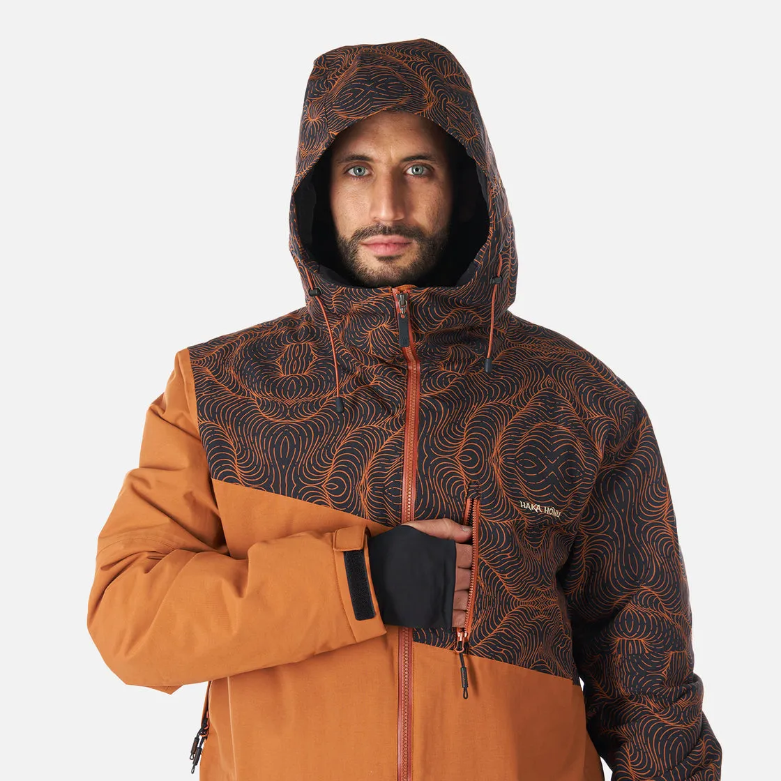 Chaqueta Hombre Yeti Print Terracota Haka Honu