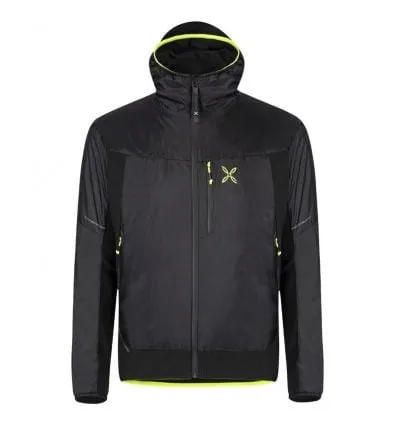 Chaqueta multiusos para hombre MONTURA Chaqueta Escape Hybrid (Negro/Amarillo fluorescente)
