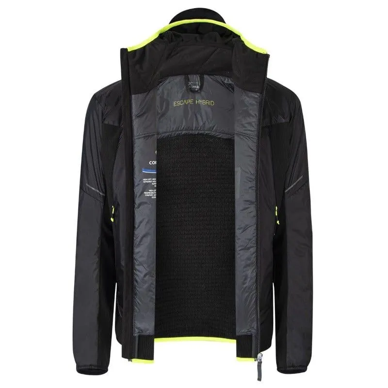 Chaqueta multiusos para hombre MONTURA Chaqueta Escape Hybrid (Negro/Amarillo fluorescente)