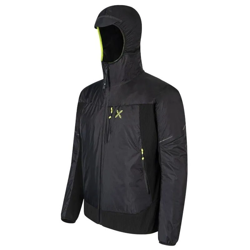 Chaqueta multiusos para hombre MONTURA Chaqueta Escape Hybrid (Negro/Amarillo fluorescente)