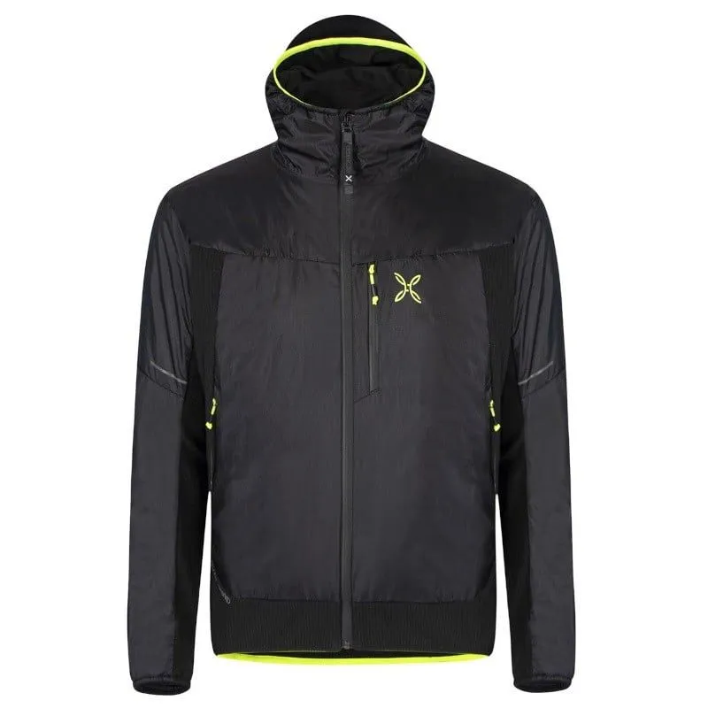 Chaqueta multiusos para hombre MONTURA Chaqueta Escape Hybrid (Negro/Amarillo fluorescente)