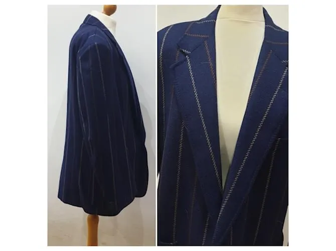 Chaqueta Trussardi vintage a rayas Azul 