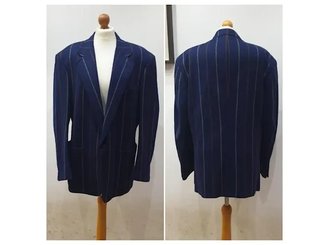 Chaqueta Trussardi vintage a rayas Azul 