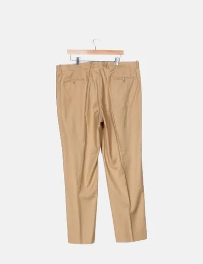 CHARLES DASTIER Conjunto blazer y pantalón beige básico