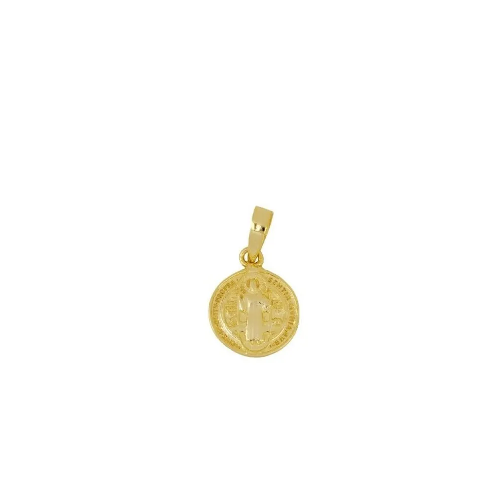 Charm Medalla San Benito Oro