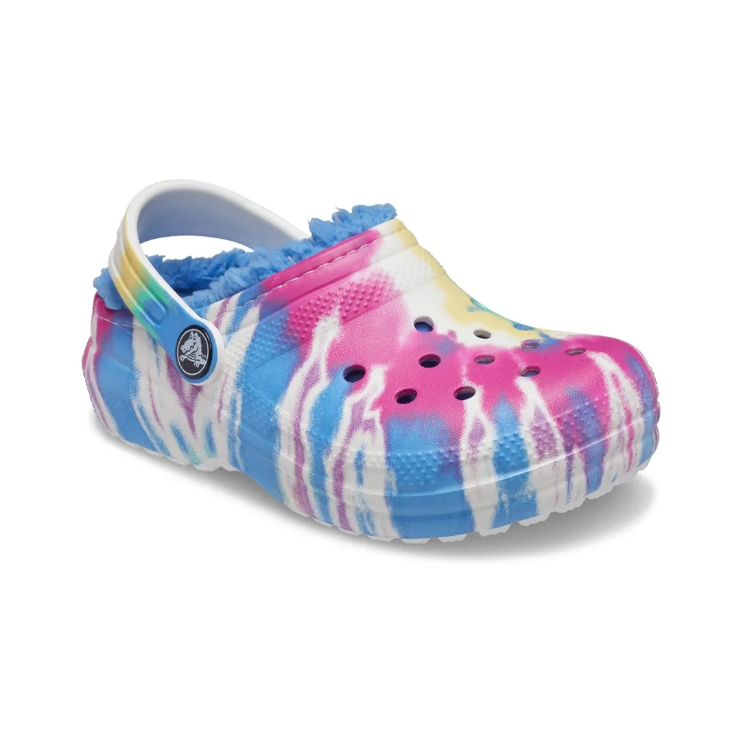 Clogs Crocs Classic Lined Tiedye Graphic Kids Powder Blue/Multi