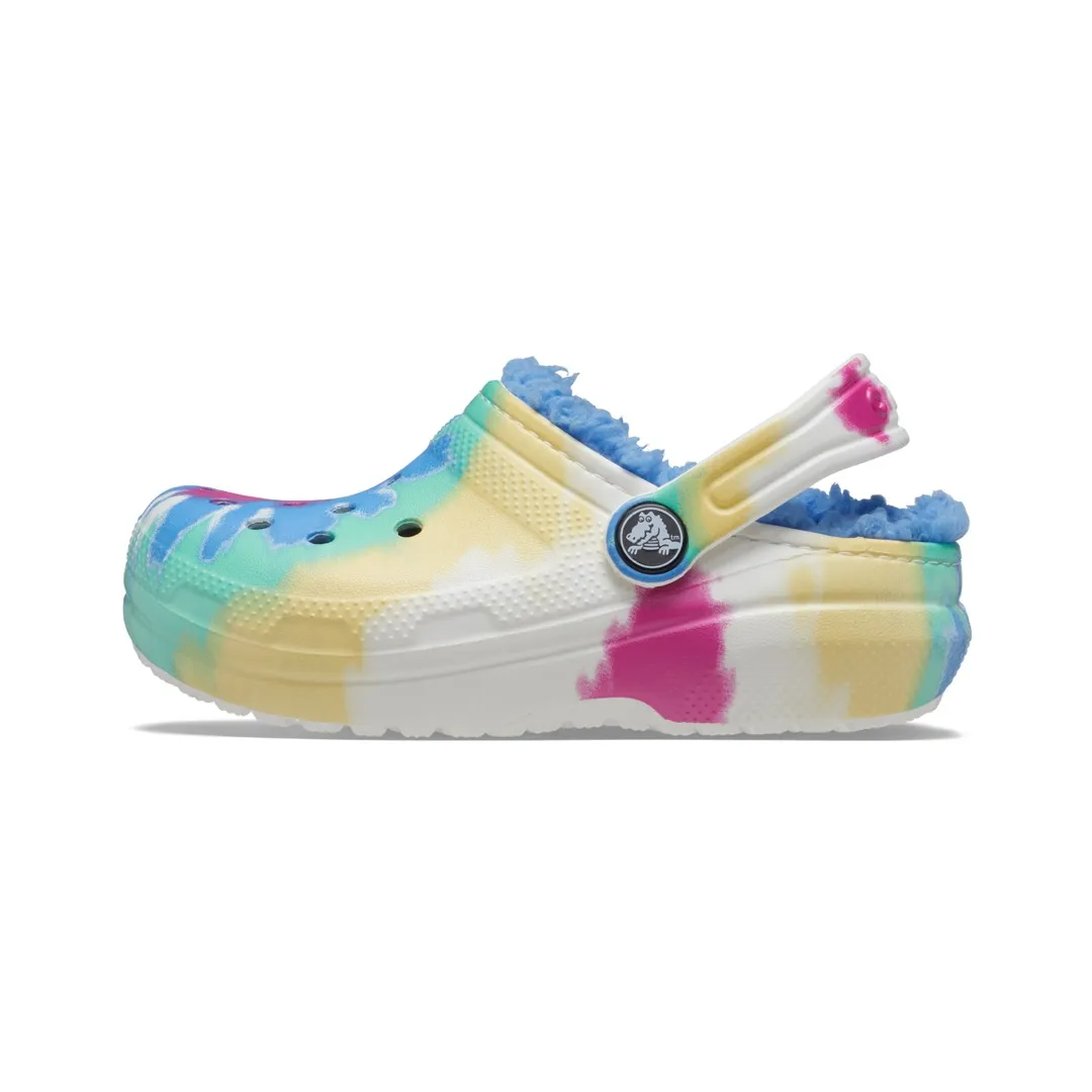Clogs Crocs Classic Lined Tiedye Graphic Kids Powder Blue/Multi