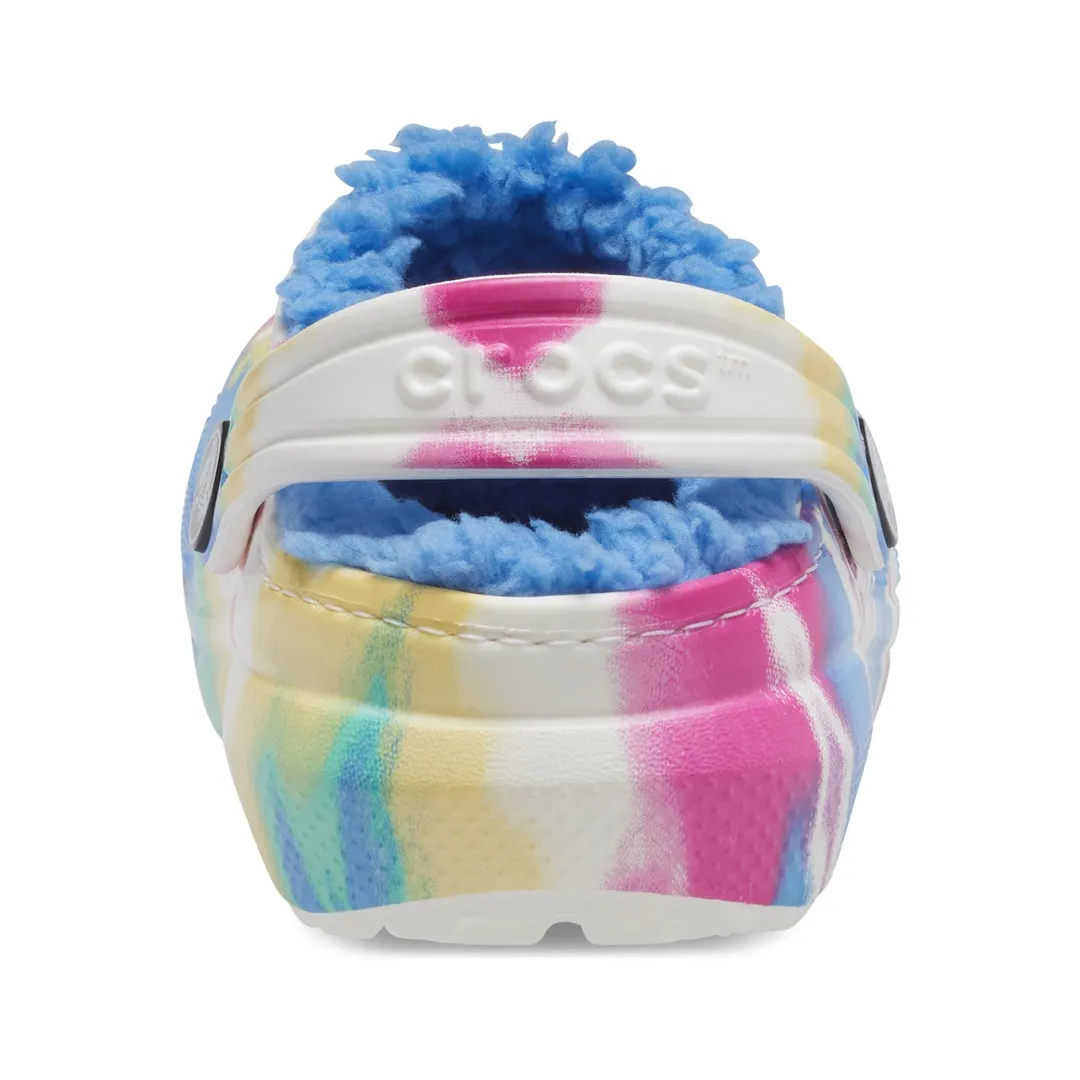 Clogs Crocs Classic Lined Tiedye Graphic Kids Powder Blue/Multi
