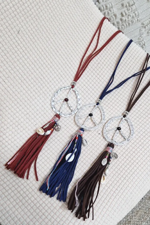 Collar Largo Peace Color