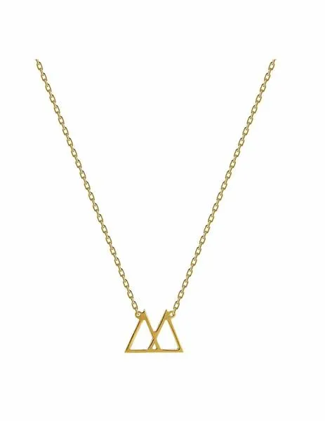 collar p d paola triangle gold