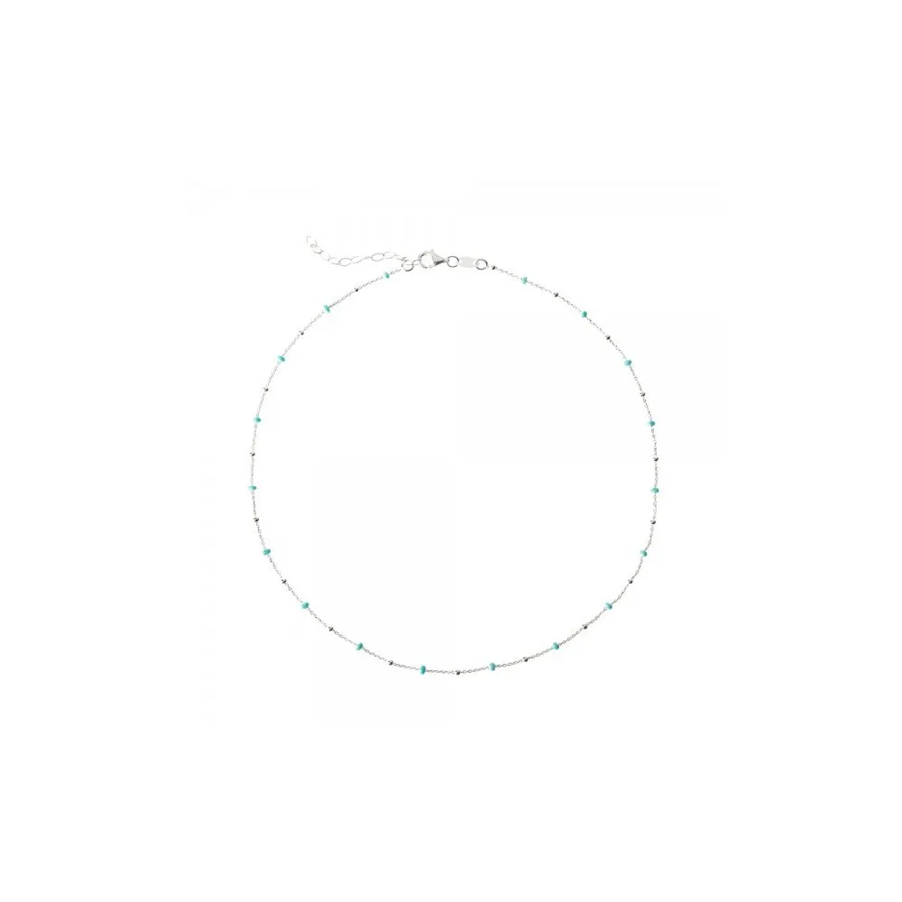 Collar Point Turquesas