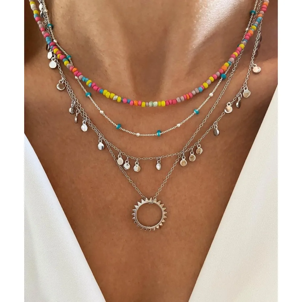 Collar Point Turquesas