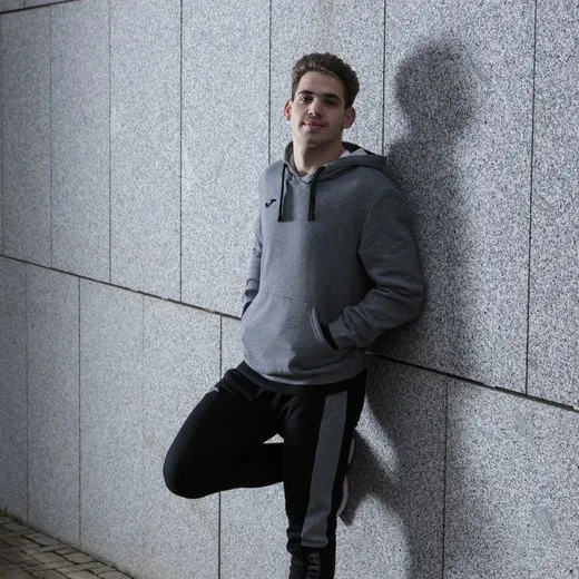 Confort Ii Hoodie Melange Gray Black