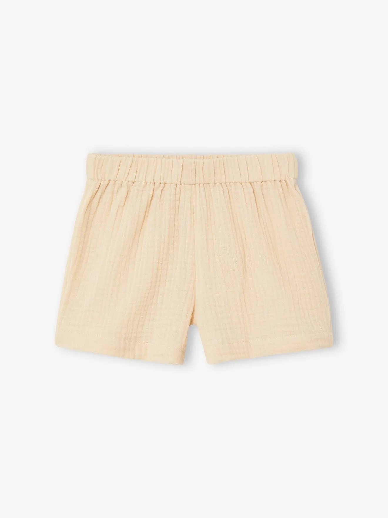 Conjunto blusa de flores y short de gasa de algodón para niña
