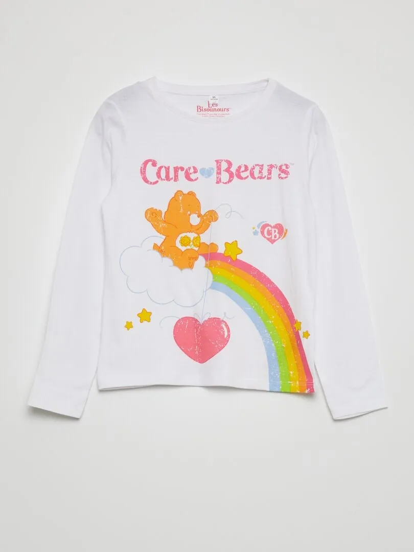 CONJUNTO DE PIJAMA 'OSOS AMOROSOS' CON CAMISETA + PANTALóN  2 PIEZAS  BLANCO