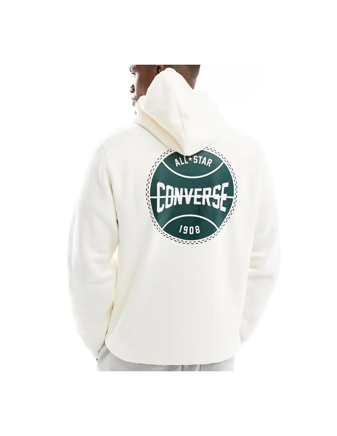 CONVERSE RETRO CHUCK GRAPHIC HOODIE EGRET