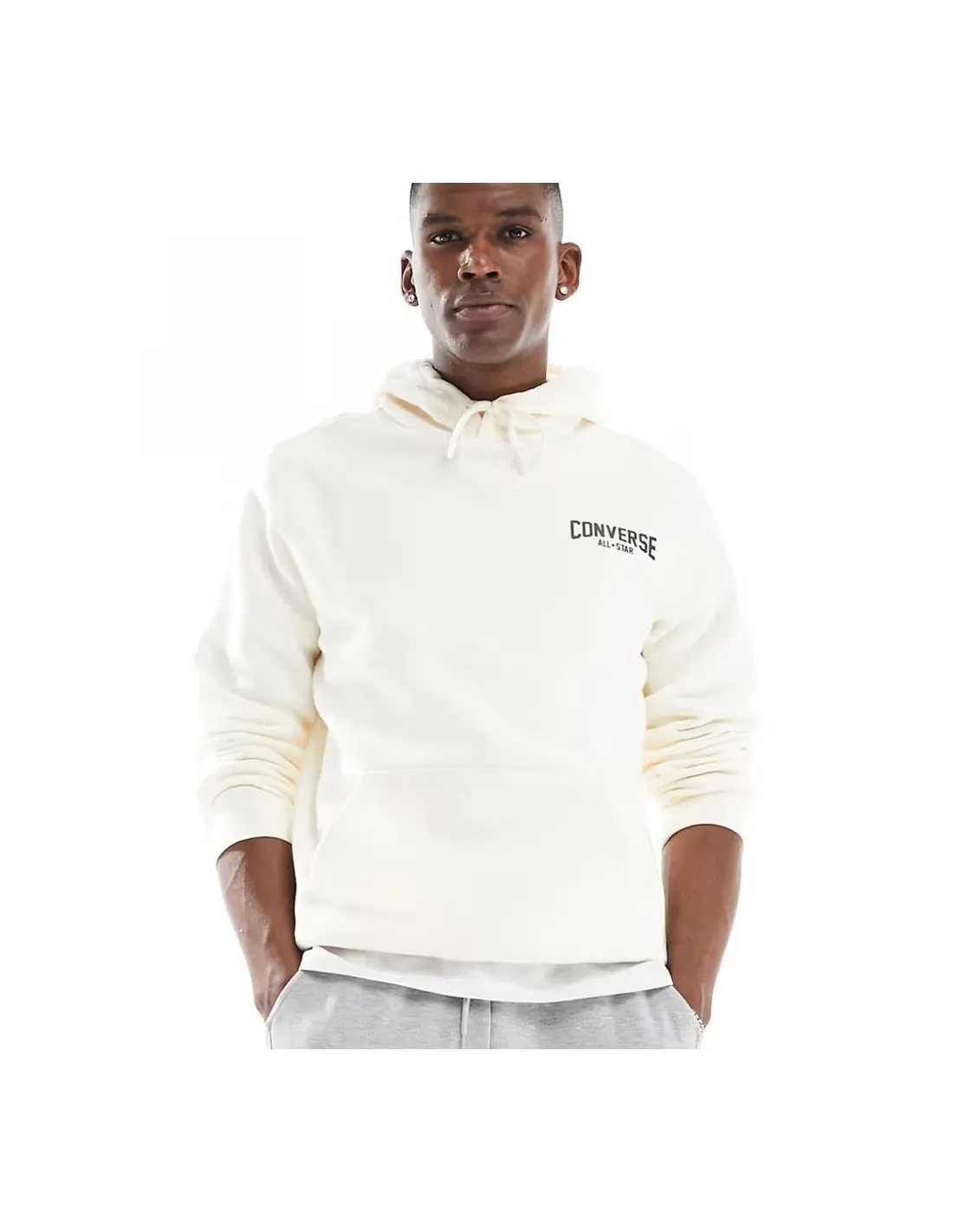 CONVERSE RETRO CHUCK GRAPHIC HOODIE EGRET